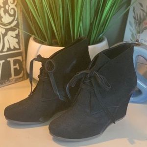Dolce Vita Suede Lace-Up Booties